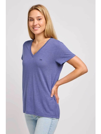 lee® γυναικείο t-shirt με v λαιμόκοψη regular fit 