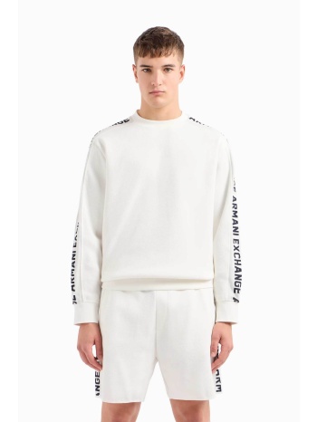 armani exchange ανδρική μπλούζα φούτερ με logo tape 