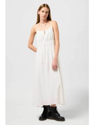 wrangler® γυναικείο maxi φόρεμα μονόχρωμο με all-over ανάγλυφο σχέδιο - 112352290 λευκό