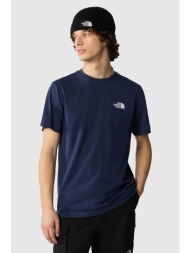the north face ανδρικό t-shirt μονόχρωμο με logo prints και logo loop label `simple dome` - nf0a87ng