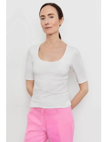 gerry weber γυναικείο μονόχρωμο t-shirt με ανοιχτή