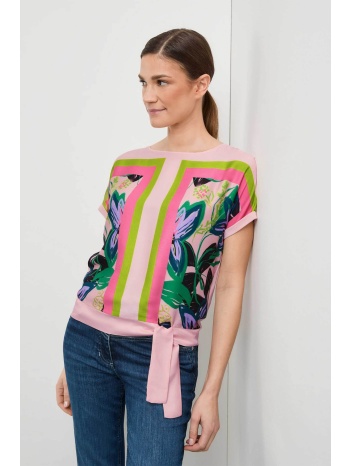gerry weber γυναικείο t-shirt με floral print comfortable