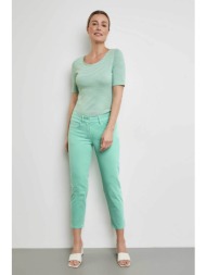 gerry weber γυναικείο τζην παντελόνι cropped πεντάτσεπο slim fit - 925055-67965 πράσινο