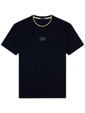 paul&shark ανδρικό t-shirt με logo print regular fit 
