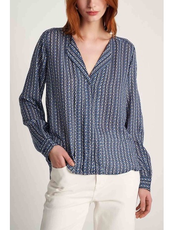 attrattivo γυναικεία μπλούζα τουνίκ με geometrical print 