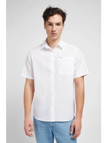 lee® ανδρικό κοντομάνικο πουκάμισο με απλικέ τσέπη regular