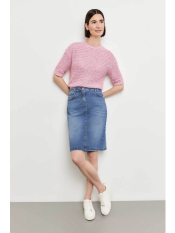gerry weber γυναικεία mini φούστα denim πεντάτσεπη με