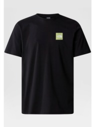 the north face ανδρικό t-shirt μονόχρωμο με logo print `coordinates` - nf0a87edjk31 μαύρο