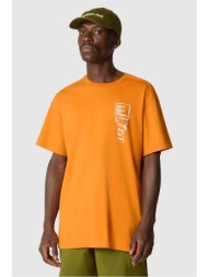 the north face ανδρικό t-shirt μονόχρωμο βαμβακερό με contrast prints `outdoor` - nf0a87ffpco1 πορτο