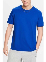 esprit ανδρικό t-shirt μονόχρωμο regular fit - 993ee2k307 μπλε