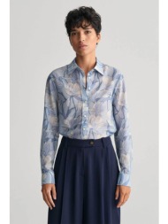 gant γυναικείο πουκάμισο με magnolia print regular fit - 4300317 μπλε ανοιχτό