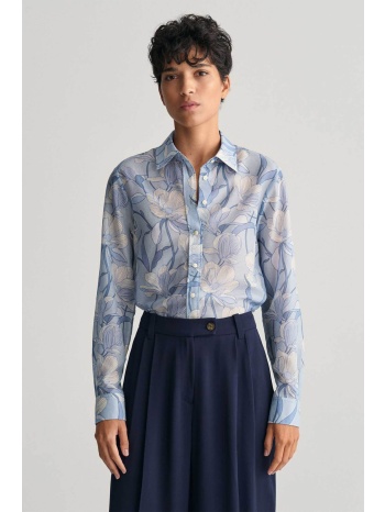 gant γυναικείο πουκάμισο με magnolia print regular fit 