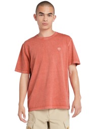 timberland ανδρικό t-shirt authentic fit `dunstan garment dye` - tb0a5yayei41 κοραλί