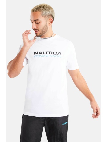 nautica ανδρικό t-shirt με print στην πλάτη και το στήθος 
