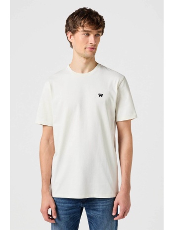 wrangler® ανδρικό βαμβακερό t-shirt μονόχρωμο με contrast