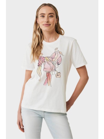 mexx γυναικείο t-shirt βαμβακερό με πολύχρωμο print και