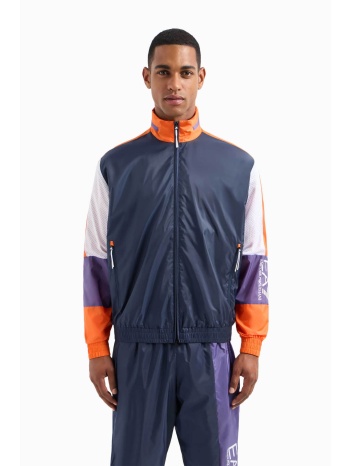 ea7 ανδρικό jacket colourblocked με λογότυπο oversized fit