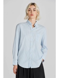 gant γυναικείο πουκάμισο button down με ριγέ σχέδιο relaxed fit - 4300347 μπλε ανοιχτό
