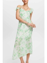 esprit γυναικείο midi φόρεμα με floral print - 034ee1e338 πράσινο