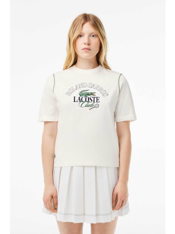 lacoste γυναικείο t-shirt `roland garros edition` - tf7893