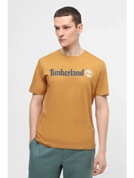 timberland ανδρικό t-shirt βαμβακερό μονόχρωμο με contrast logo print - tb0a5upqp471 μουσταρδί