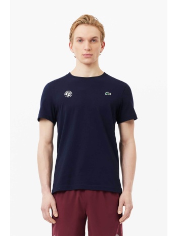 lacoste ανδρικό t-shirt μονόχρωμο `roland garros edition` 