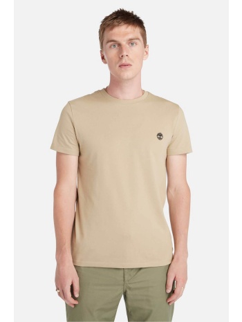 timberland ανδρικό t-shirt μονόχρωμο με contrast κεντημένο