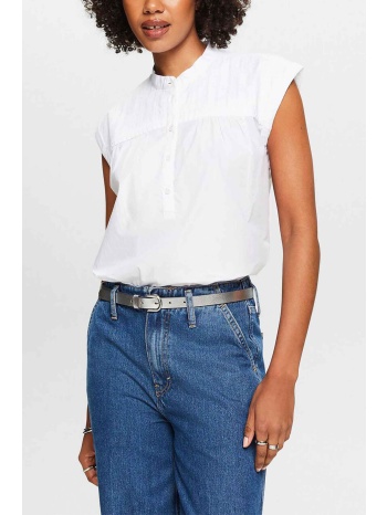 esprit γυναικεία αμάνικη μπλούζα με 1/2 φερμουάρ regular