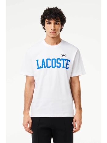 lacoste ανδρικό t-shirt με logo print classic fit - th7411