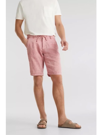 esprit ανδρική μονόχρωμη λινή βερμούδα - 050ee2c306 κόκκινο σε προσφορά