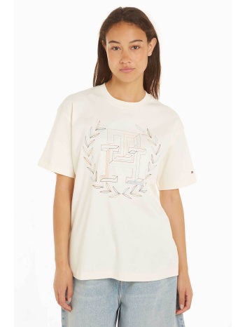 tommy hilfiger γυναικείο t-shirt βαμβακερό με πολύχρωμο