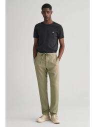 gant ανδρικό λινό παντελόνι relaxed fit - 1505272 λαδί