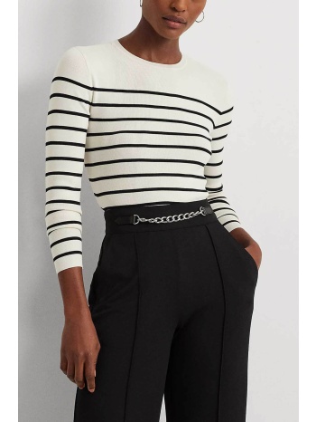 lauren ralph lauren γυναικείο πουλόβερ με ριγέ σχέδιο και