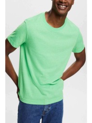 esprit ανδρικό melange t-shirt regular fit - 034ee2k315 πράσινο ανοιχτό
