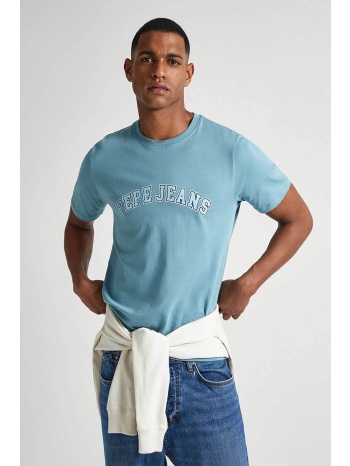 pepe jeans ανδρικό t-shirt με logo print στο στήθος regular