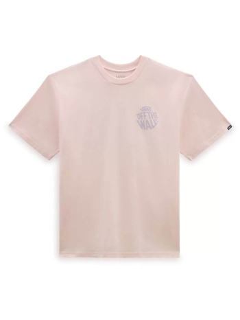 vans ανδρικό t-shirt με print `circle` - vn000h5nchn1 ροζ