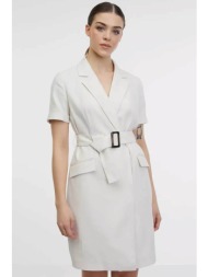 orsay γυναικείο mini φόρεμα με ζώνη στη μέση - 1000479-x13-0907 κρέμ