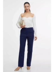 orsay γυναικείο μονόχρωμο παντελόνι straight fit - 1000273-x19-3831 μπλε σκούρο