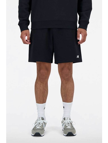 new balance ανδρικό σορτς `french terry` - ms41520 μαύρο
