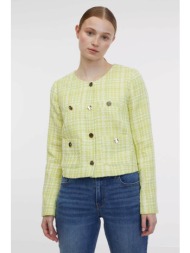 orsay γυναικείο tweed σακάκι boxy fit - 1000160-x13-0530 πράσινο ανοιχτό