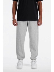 new balance ανδρικό παντελόνι φόρμας `sport essentials french terry` - mp41519 γκρι