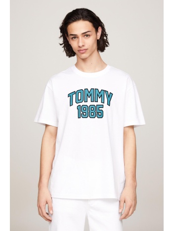 tommy jeans ανδρικό t-shirt με contrast logo regular fit 