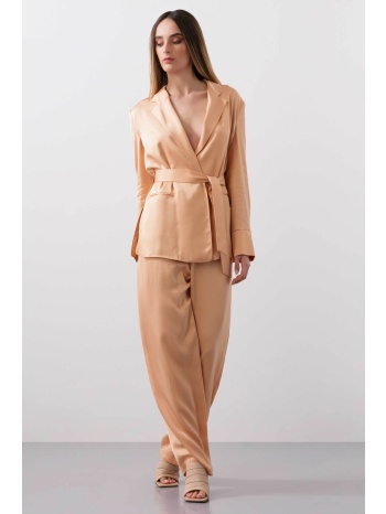 bcbgmaxazria γυναικείο σατέν σακάκι με ζώνη - 23srj039vi09 σε προσφορά