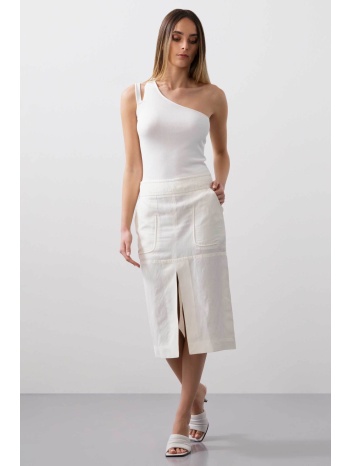 bcbgmaxazria γυναικεία pencil φούστα με λινό - 23srs207li02 σε προσφορά