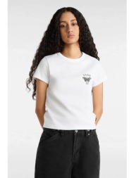 vans γυναικείο t-shirt με print `catchers club` - vn000gj3wht1 λευκό
