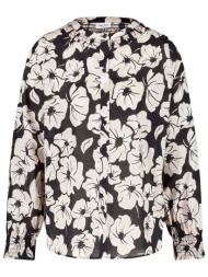 gerry weber γυναικείο πουκάμισο με floral print - 360021-31418 εκρού
