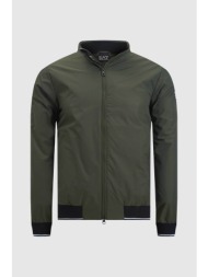 ea7 ανδρικό bomber jacket regular fit - 3dpb07pn27z πράσινο σκούρο