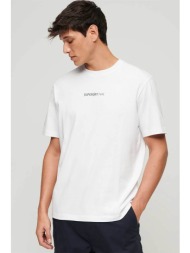 superdry ανδρικό t-shirt με graphic print στο πίσω μέρος loose fit - m6010809a λευκό