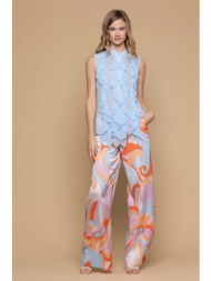kocca γυναικείο παντελόνι υφασμάτινο με εμπριμέ print `celestine` - p24gpf2323abfa3177 πολύχρωμο