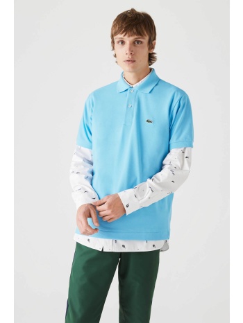 lacoste ανδρική πόλο μπλούζα με κεντημένο λογότυπο - l1212
